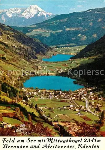 AK / Ansichtskarte Feld_See Mittagskogel Brennsee Afritzersee  Feld_See