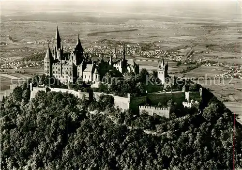 AK / Ansichtskarte Burg_Hohenzollern Fliegeraufnahme Burg_Hohenzollern