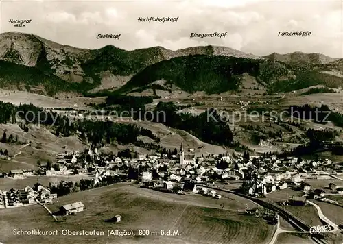 AK / Ansichtskarte Oberstaufen Fliegeraufnahme Oberstaufen