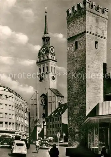 AK / Ansichtskarte Muenchen Loewenturm Alter Peter  Muenchen