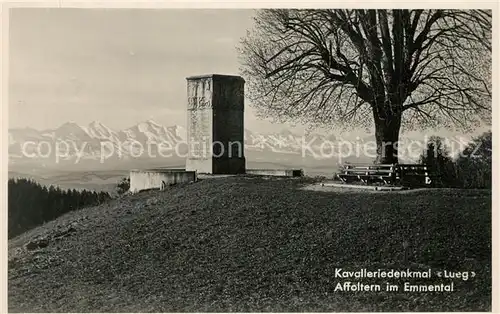 AK / Ansichtskarte Affoltern_Emmental Kavalleriedenkmal Lueg  Affoltern Emmental