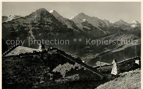 AK / Ansichtskarte Faulhorn Eiger Moench Jungfrau Faulhorn