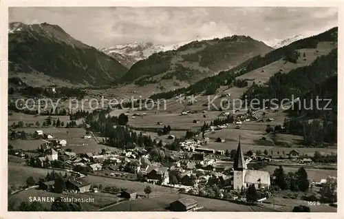 AK / Ansichtskarte Saanen Fliegeraufnahme Saanen