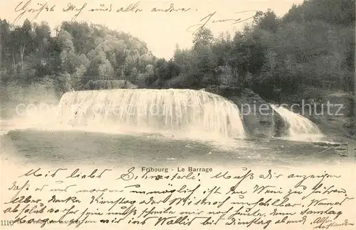 AK / Ansichtskarte Fribourg_FR Le Barrage Fribourg FR