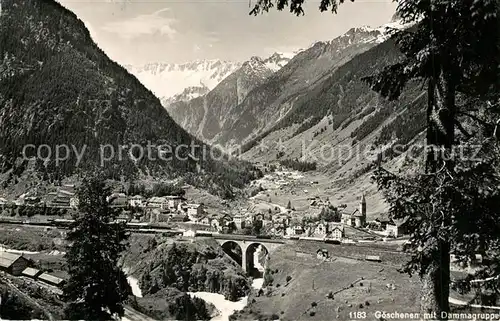 AK / Ansichtskarte Goeschenen Mit Dammagruppe Goeschenen