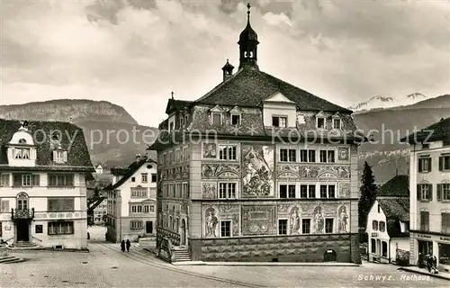 AK / Ansichtskarte Schwyz Rathaus Schwyz