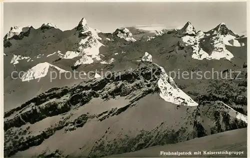 AK / Ansichtskarte Frohnalpstock_SZ mit Kaiserstockgruppe Frohnalpstock_SZ