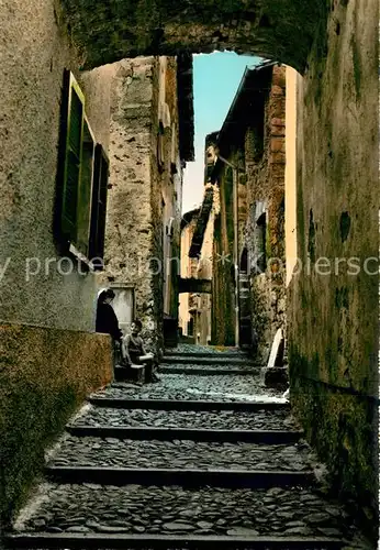 AK / Ansichtskarte Morcote_TI Vicolo caratteristico Morcote_TI