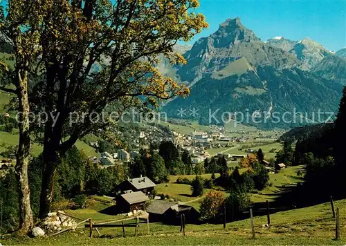 AK / Ansichtskarte Engelberg_OW mit Hahnen Engelberg OW