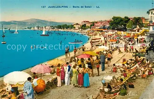 AK / Ansichtskarte Juan les Pins Bains de Soleil Juan les Pins