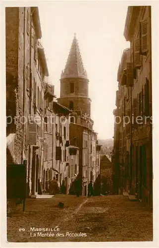 AK / Ansichtskarte Marseille_Bouches du Rhone La Montee des Accoules Marseille