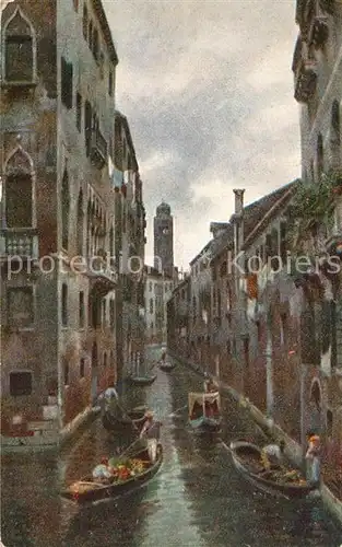 AK / Ansichtskarte Venezia_Venedig Rio Ca Bernardo Kuenstlerkarte Venezia Venedig