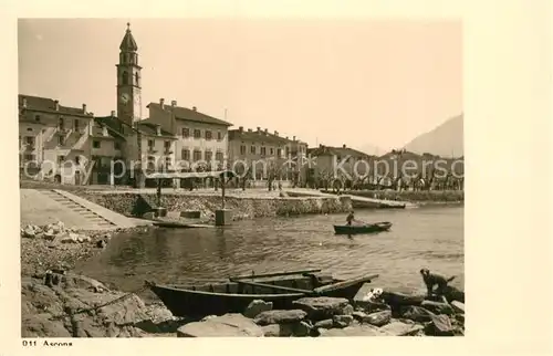 AK / Ansichtskarte Ascona_TI Uferpartie am Lago Maggiore Ascona_TI