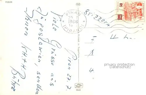 AK / Ansichtskarte Piran Hafen Fischkutter Piran