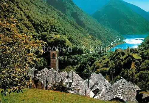 AK / Ansichtskarte Corippo Vista sul lago Landschaftspanorama Corippo