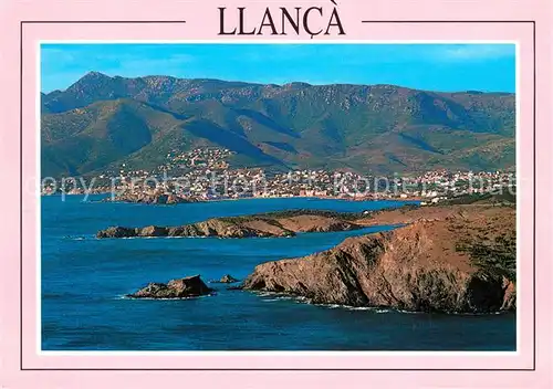 AK / Ansichtskarte Llanca Kuestenpanorama Berge Fliegeraufnahme llanca