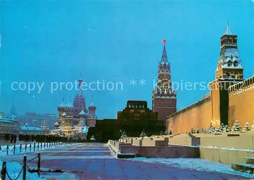 AK / Ansichtskarte Moscow_Moskva Red Square in winter Moscow Moskva