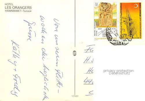 AK / Ansichtskarte Hammamet Hotel Les Orangers Swimming Pool Hammamet
