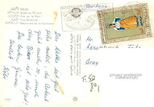 AK / Ansichtskarte Oran_Algerie Vue generale Boulevard de la Saumamm Oran Algerie