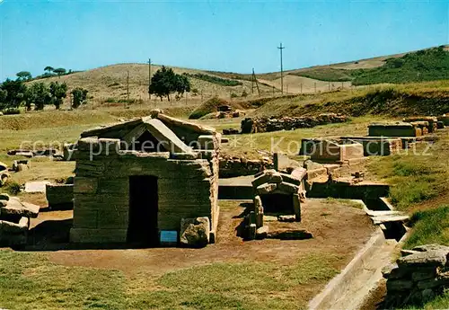AK / Ansichtskarte Baratti Tomba e edicola del bronzetto di Offerente Grabkapelle Opferstatue aus Bronze Baratti