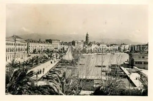 AK / Ansichtskarte Split_Spalato Panorama Hafen Split_Spalato