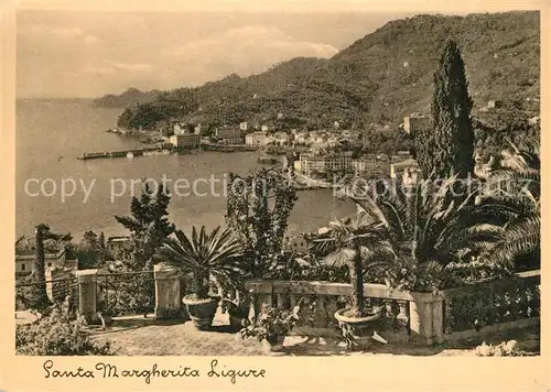 AK / Ansichtskarte Santa_Margherita_Ligure Panorama Kueste Santa_Margherita_Ligure