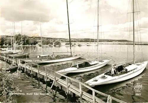 AK / Ansichtskarte Joenkoeping Motiv fran hamnan Yachthafen Joenkoeping