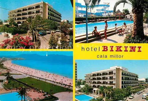 AK / Ansichtskarte Cala_Millor_Mallorca Hotel Bikini Piscina Playa Cala_Millor_Mallorca