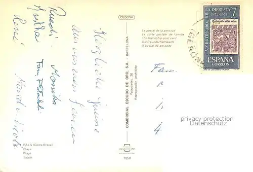 AK / Ansichtskarte Pals Playa Strand Pals