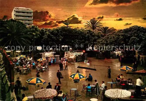 AK / Ansichtskarte Las_Palmas_Gran_Canaria Vista nocturna del Parque de Santa Catalina Las_Palmas_Gran_Canaria