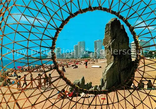 AK / Ansichtskarte Playa_de_Aro_Cataluna Original vision de su Playa Strand Hotels Felsen Playa_de_Aro_Cataluna