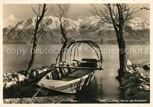 AK / Ansichtskarte Locarno_Lago_Maggiore Barca dei Pescatori Locarno_Lago_Maggiore