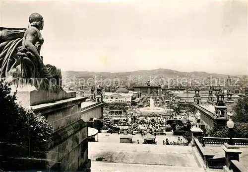 AK / Ansichtskarte Barcelona_Cataluna Recinto de lo Exposicion Fuente Monumental Barcelona Cataluna