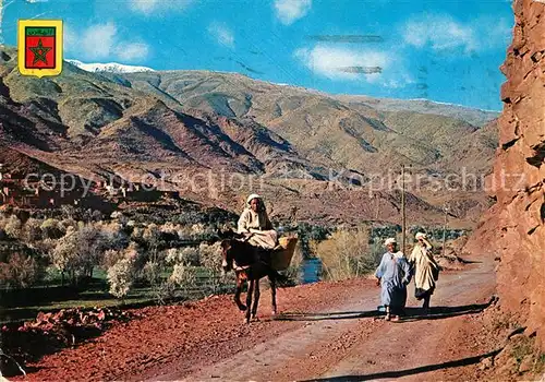 AK / Ansichtskarte Marrakech_Marrakesch Vallee dans l Atlas Tal im Atlasgebirge Marrakech Marrakesch