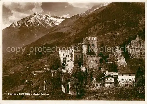 AK / Ansichtskarte Merano_Suedtirol Castel Fontana Merano Suedtirol