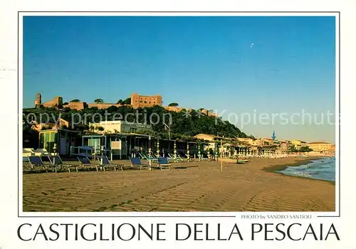 AK / Ansichtskarte Castiglione_della_Pescaia Strand Hotels Festung Castiglione_della_Pescaia