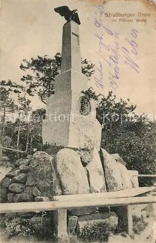 AK / Ansichtskarte Rheinland_Pfalz Strassburger Stein im Pfaelzer Wald Rheinland_Pfalz 