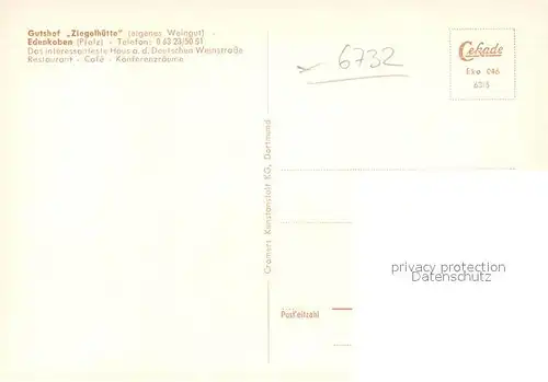 AK / Ansichtskarte Edenkoben Gutshof Ziegelhuette Edenkoben