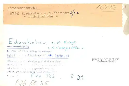 AK / Ansichtskarte Edenkoben Ludwigshoehe Fliegeraufnahme Edenkoben