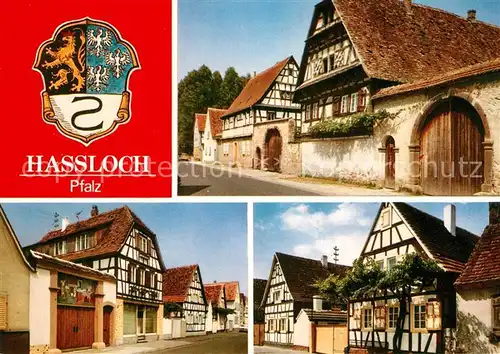 AK / Ansichtskarte Hassloch_Pfalz Alte Fachwerkhaeuser in der Gillergasse Hassloch Pfalz
