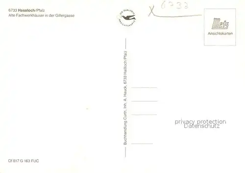 AK / Ansichtskarte Hassloch_Pfalz Alte Fachwerkhaeuser in der Gillergasse Hassloch Pfalz
