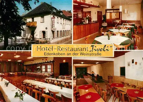 AK / Ansichtskarte Edenkoben Hotel Restaurant Tivoli Gastraeume Kegelbahn Edenkoben