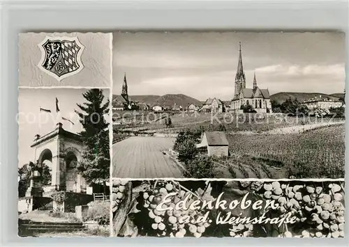 AK / Ansichtskarte Edenkoben Panorama Kirche Schloss Edenkoben
