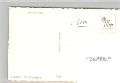 AK / Ansichtskarte Lambrecht Panorama Lambrecht