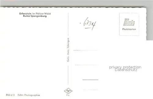 AK / Ansichtskarte Erfenstein Ruine Spangenburg Erfenstein