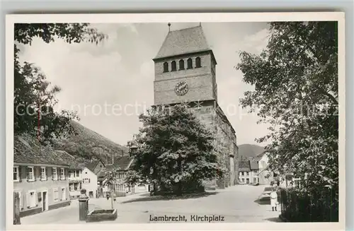 AK / Ansichtskarte Lambrecht Kirchplatz Lambrecht