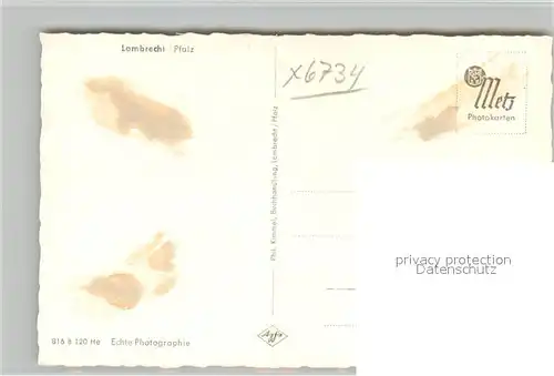AK / Ansichtskarte Lambrecht Teilansicht Lambrecht