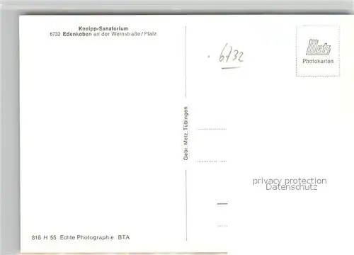 AK / Ansichtskarte Edenkoben Kneipp Sanatorium Edenkoben
