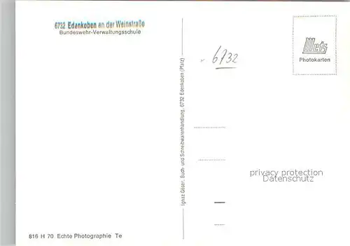 AK / Ansichtskarte Edenkoben Bundeswehr Verwaltungsschule Edenkoben