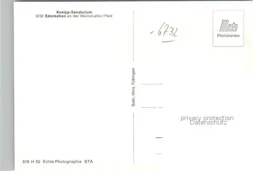 AK / Ansichtskarte Edenkoben Kneipp Sanatorium Edenkoben